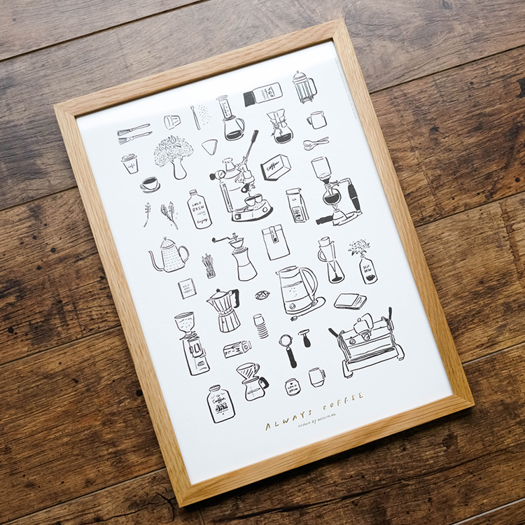 「ALWAYS COFFEE」咖啡海報