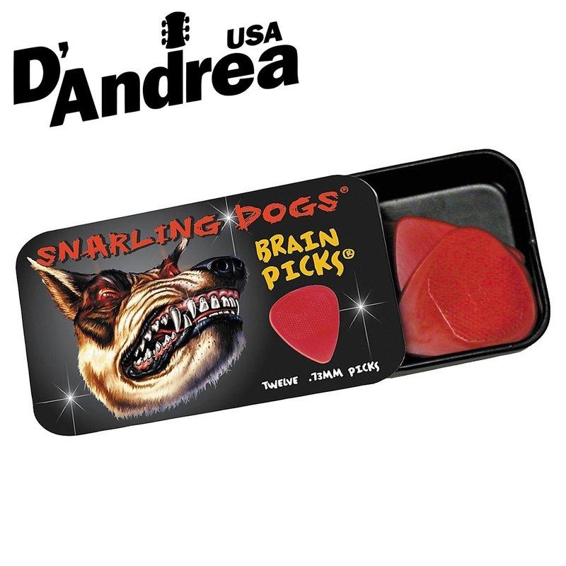 美國 D'Andrea Snarling Dogs 彈片組 錫盒裝 12片入