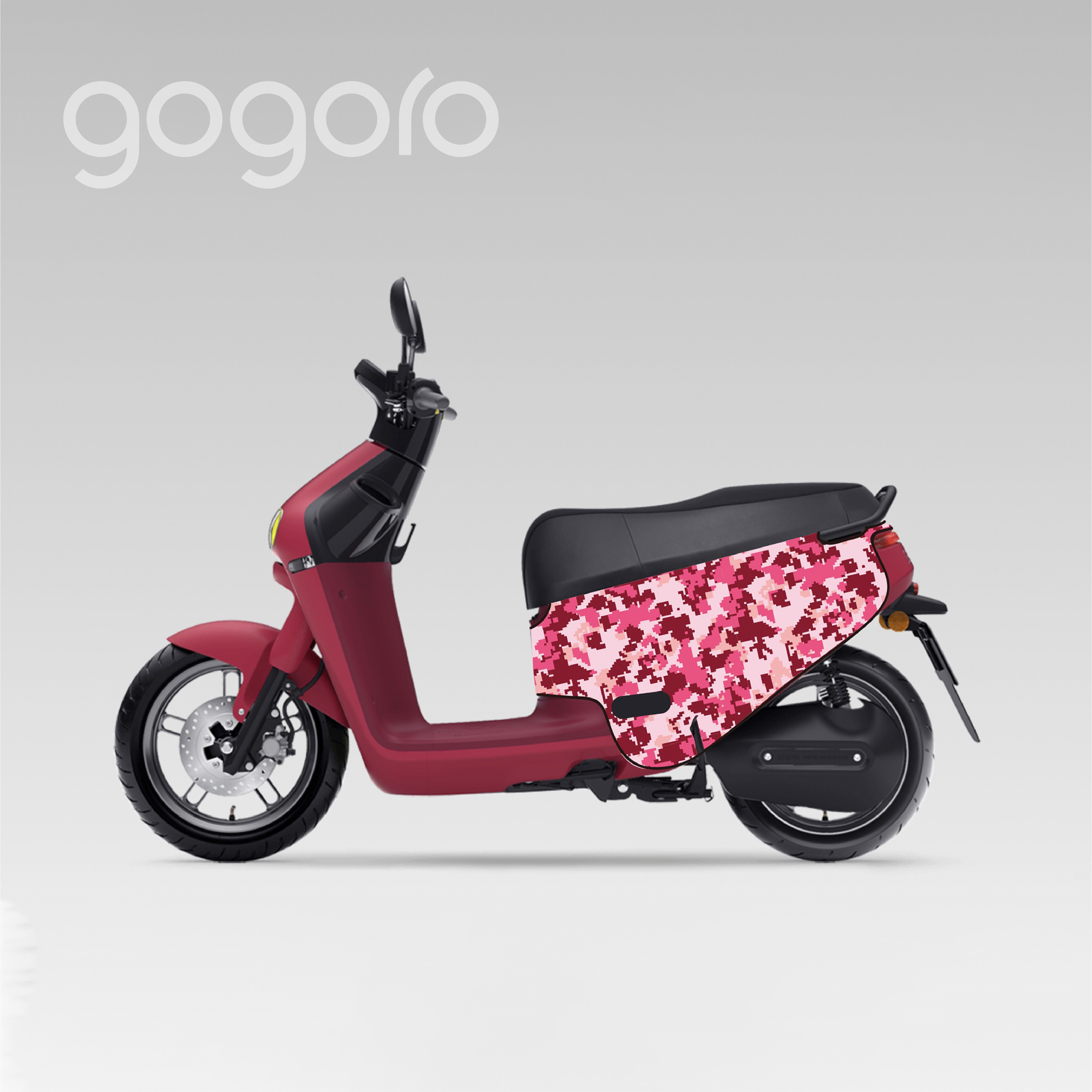 BLR gogoro ID4 粉色科技迷彩 雙面車套 車身防刮套 潛水衣布 防刮套 保護套 車套 機車配備 電動車防刮 智慧雙輪