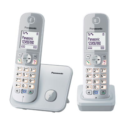 樂聲 Panasonic KX-TG6812HK DECT數碼室內無線電話 銀色 香港行貨