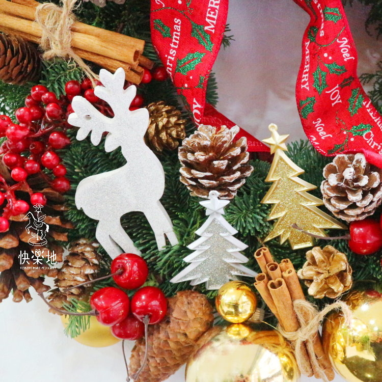 瑰麗盛宴 I 聖誕花圈  XM190402