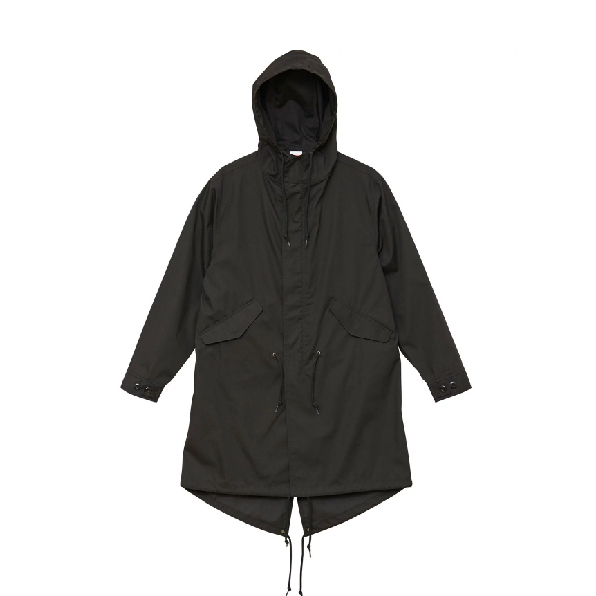 iSNEAKERS｜日本 United Athle UA 軍裝長版風衣(單層) 魚尾外套 軍綠 黑 兩色 3744701