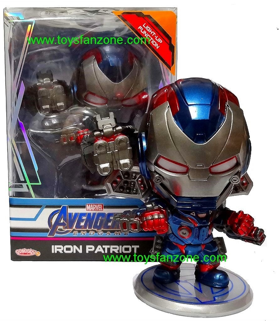 Hot Toys COSBABY Avengers Endgame COSB656 Iron Patriot Armor Marvel Figures Toys 