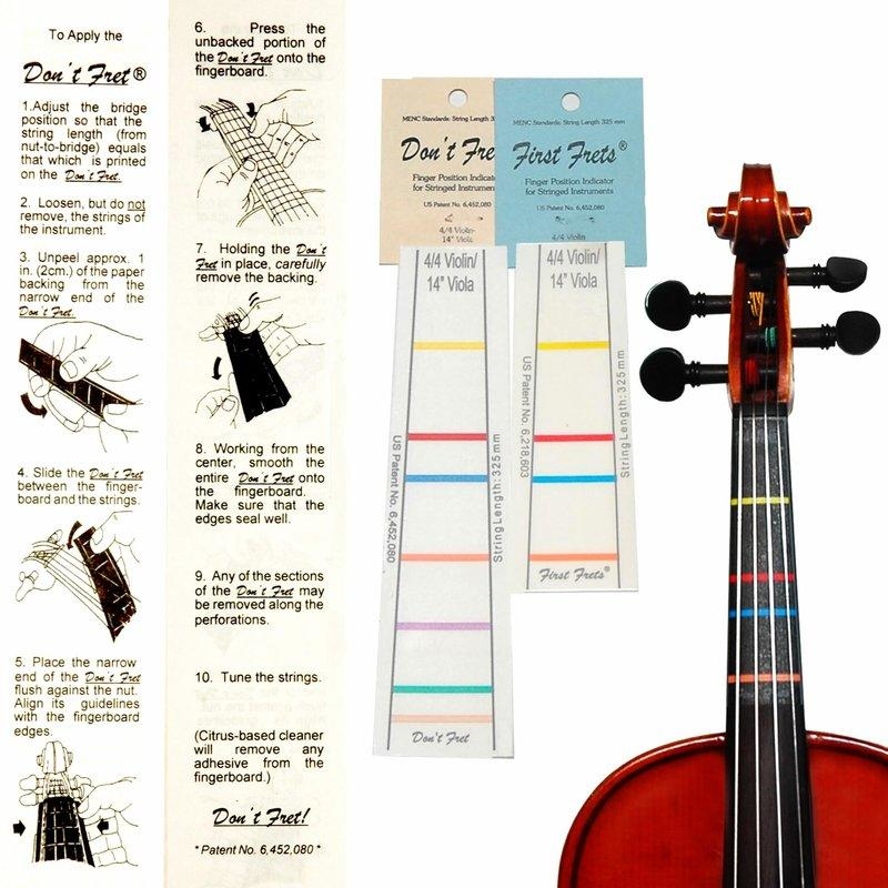 音格貼紙 把位貼 美國First Frets 大提琴 (藍標DSFF)