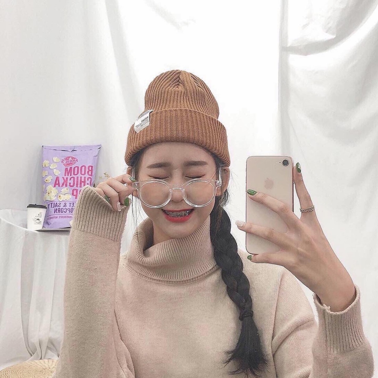 小標logo針織毛帽/現貨四色