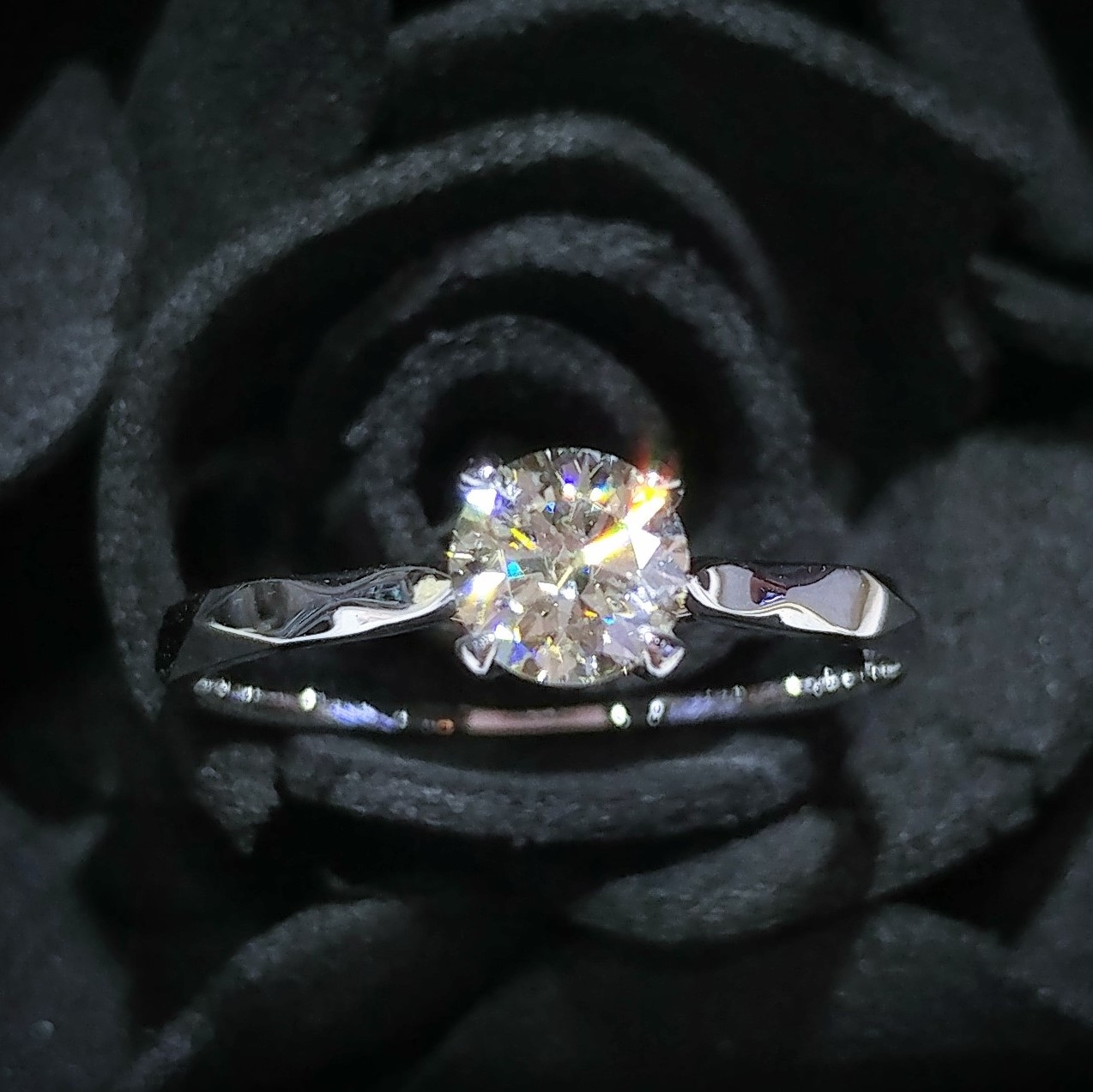 18K White Gold 0.51ct Diamond Ring