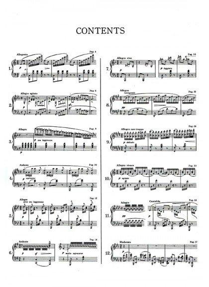 佈爾格彌勒十二首練習曲-作品105