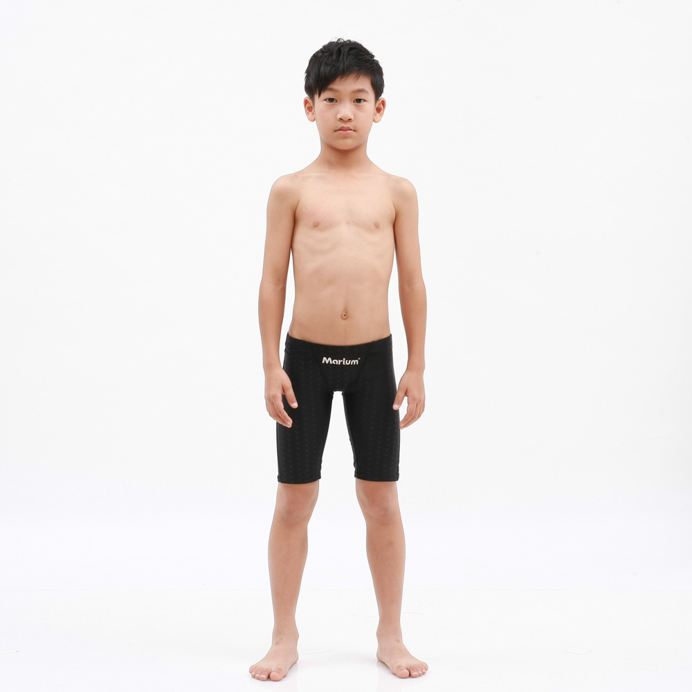 MAR-810110J 小男競賽馬褲 - 魚鱗(黑色)