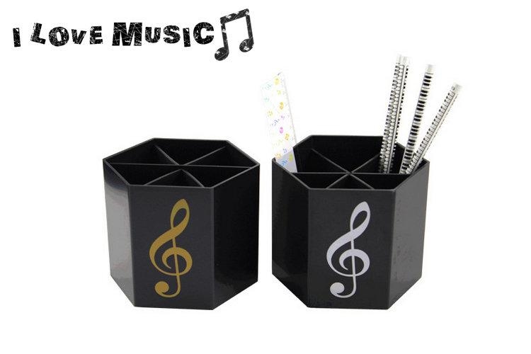 台製 IP06 筆筒．高音譜號 音符六角筆筒