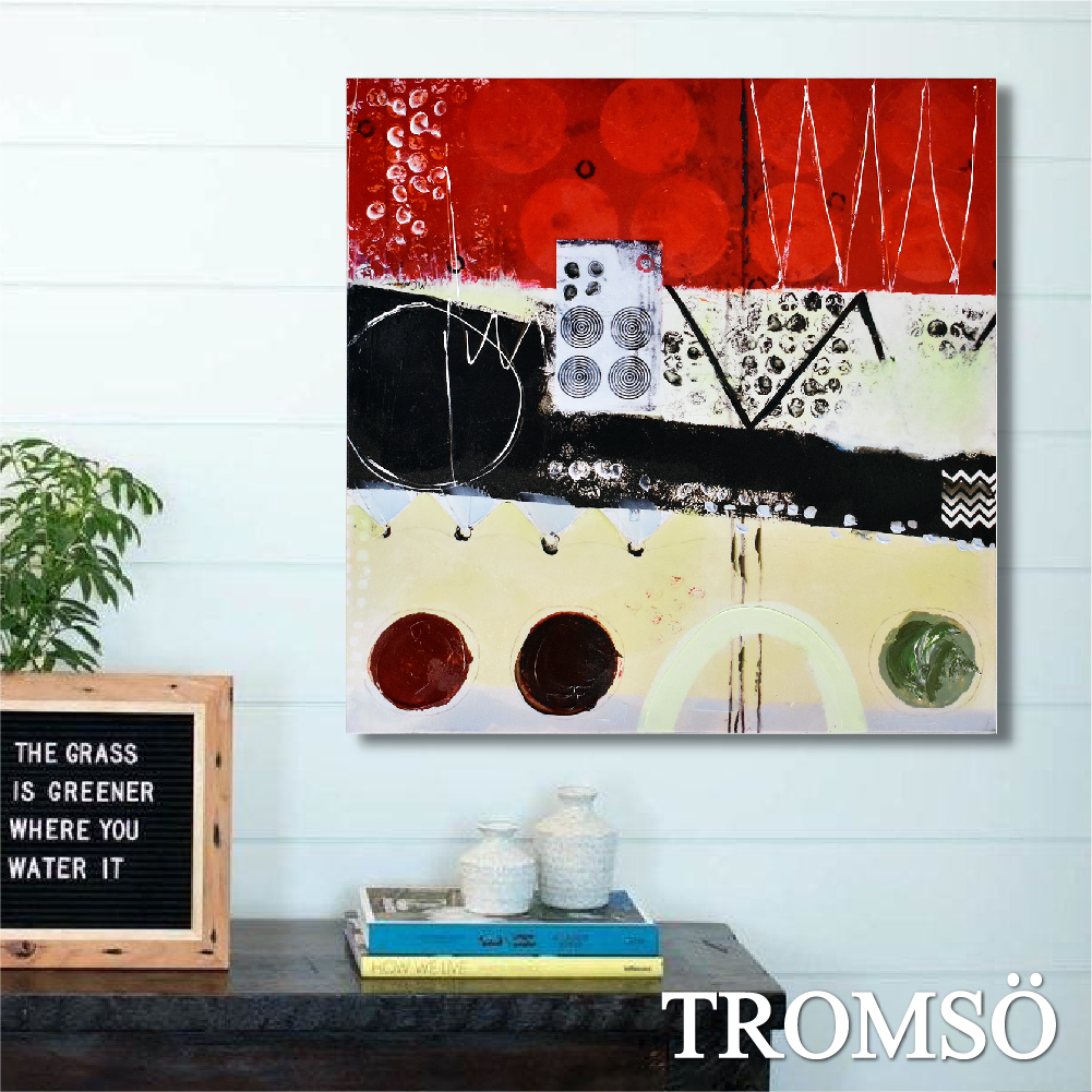 百勝藝術立體抽象油畫-W413