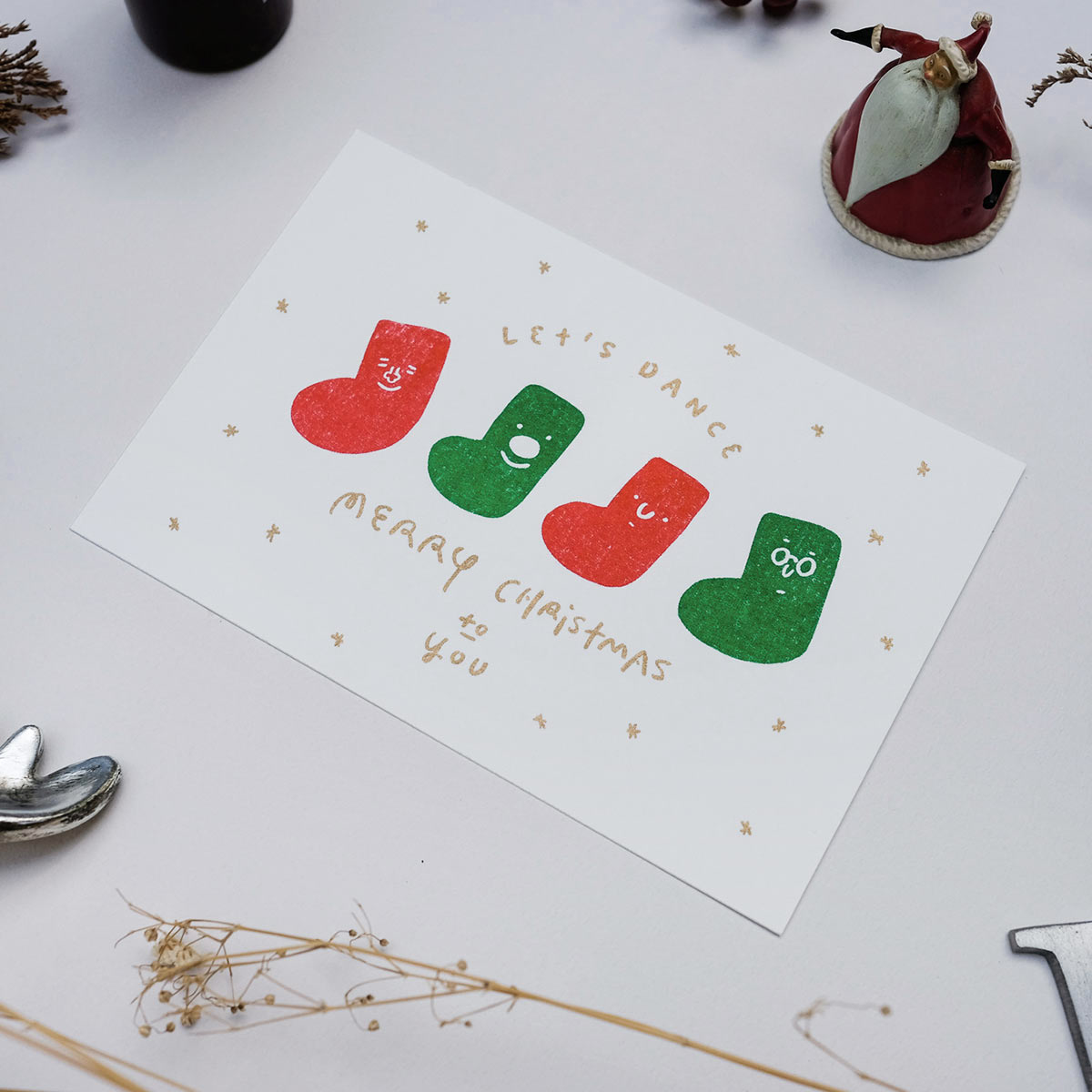 「LET'S DANCE」聖誕卡片