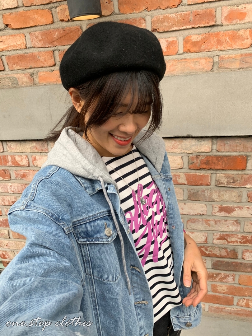 正韓穿搭必備的小畫家帽 (黑)