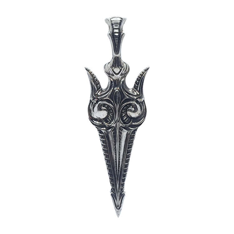 純銀吊墜，男士吊墜 永恆之槍Gungnir；北歐主神奧丁所持武器（0389）