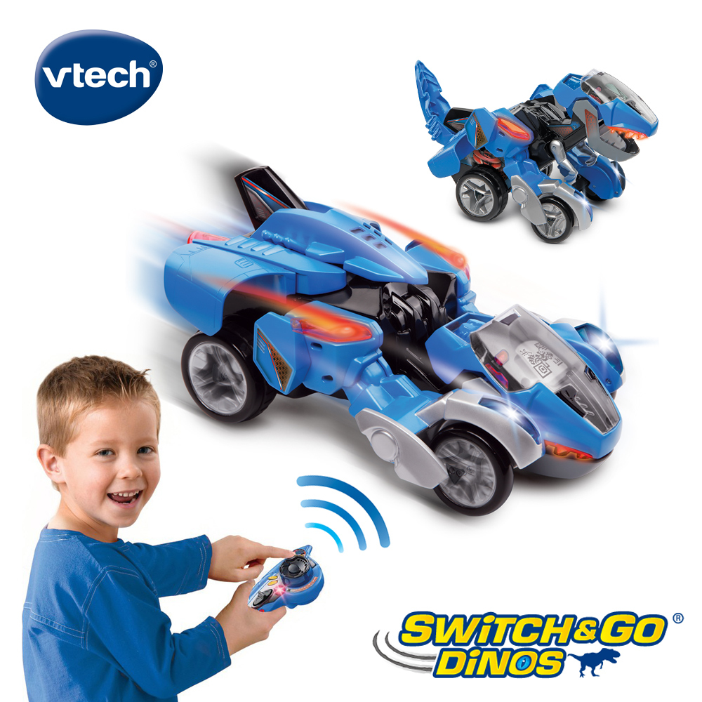Vtech 遙控聲光變形恐龍車-霸王龍-達西