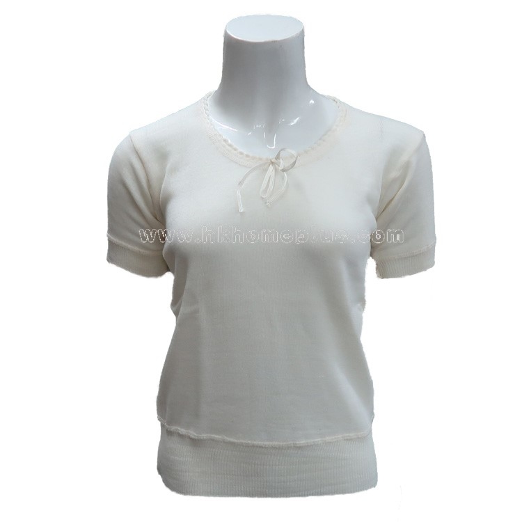 百艷牌: 女裝混毛圓領短袖衫 (S-XL碼)