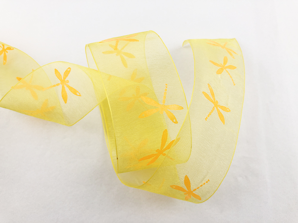 清亮蜻蜓/完全限量/黃橙網紗/38mm