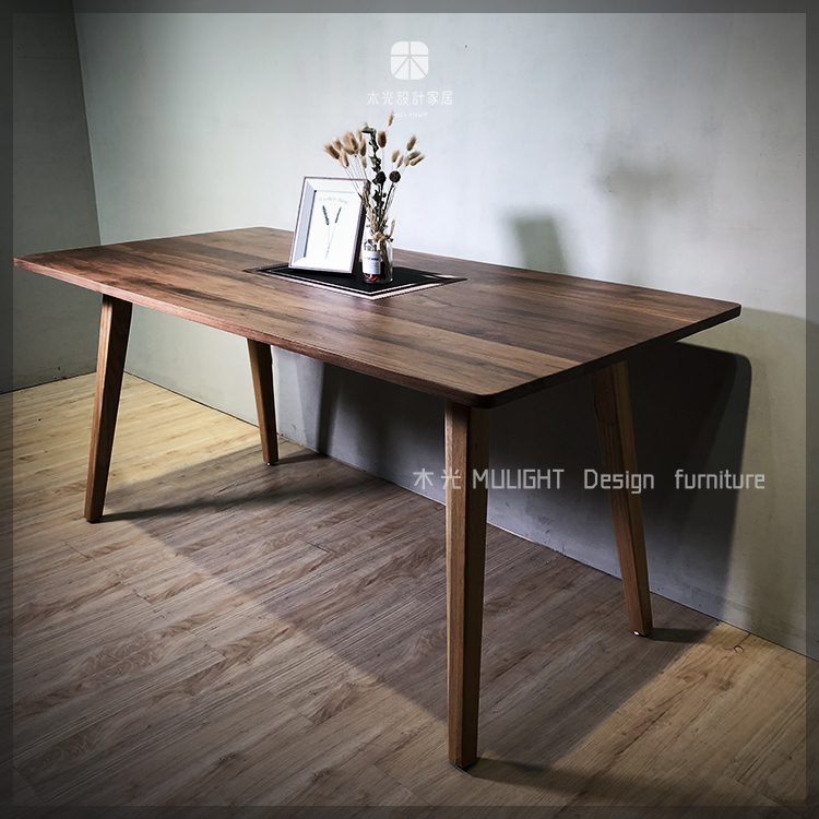 絕美雙色全實木餐桌|可訂製