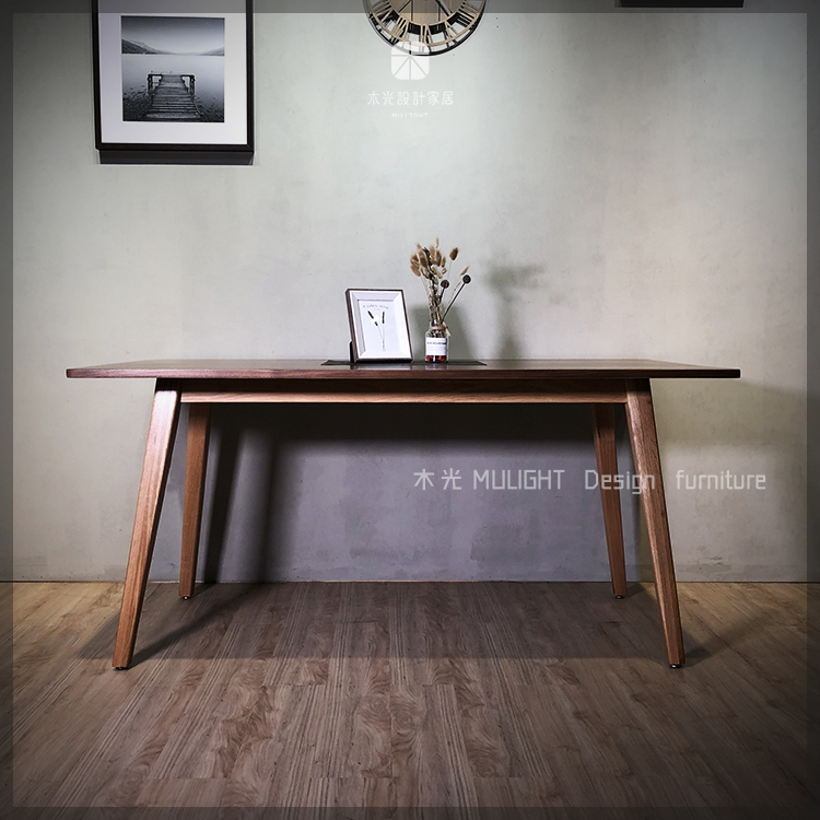 絕美雙色全實木餐桌|可訂製