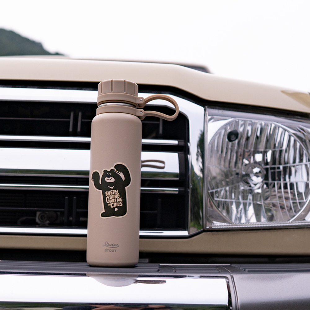 Rivers Vacuum Flask Stout 500ml 不鏽鋼保冷.保溫瓶_沙色