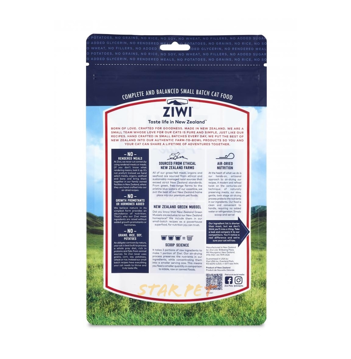 Ziwi Peak Air Dried Cat Food VENISON 400g