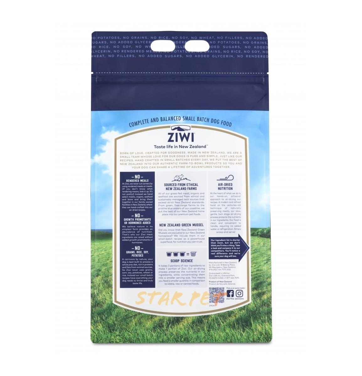 Ziwi Peak Air Dried Dog Food BEEF (1kg,2.5kg,4kg)