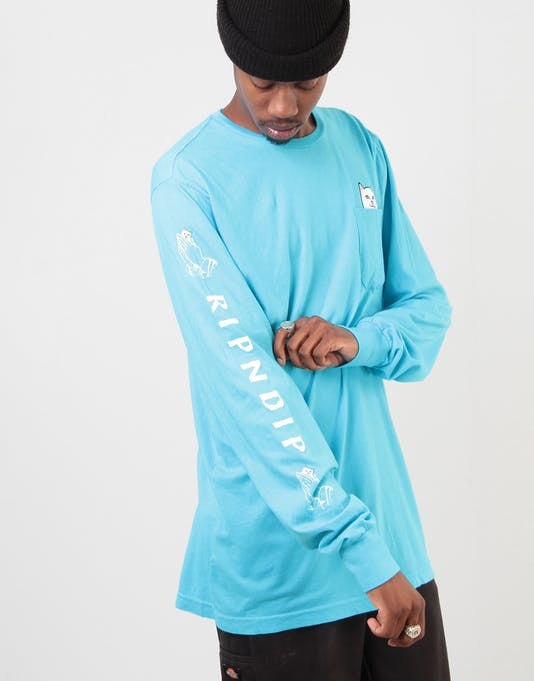 [現貨] RIPNDIP Lord Nermal L/S Tee (Blue)