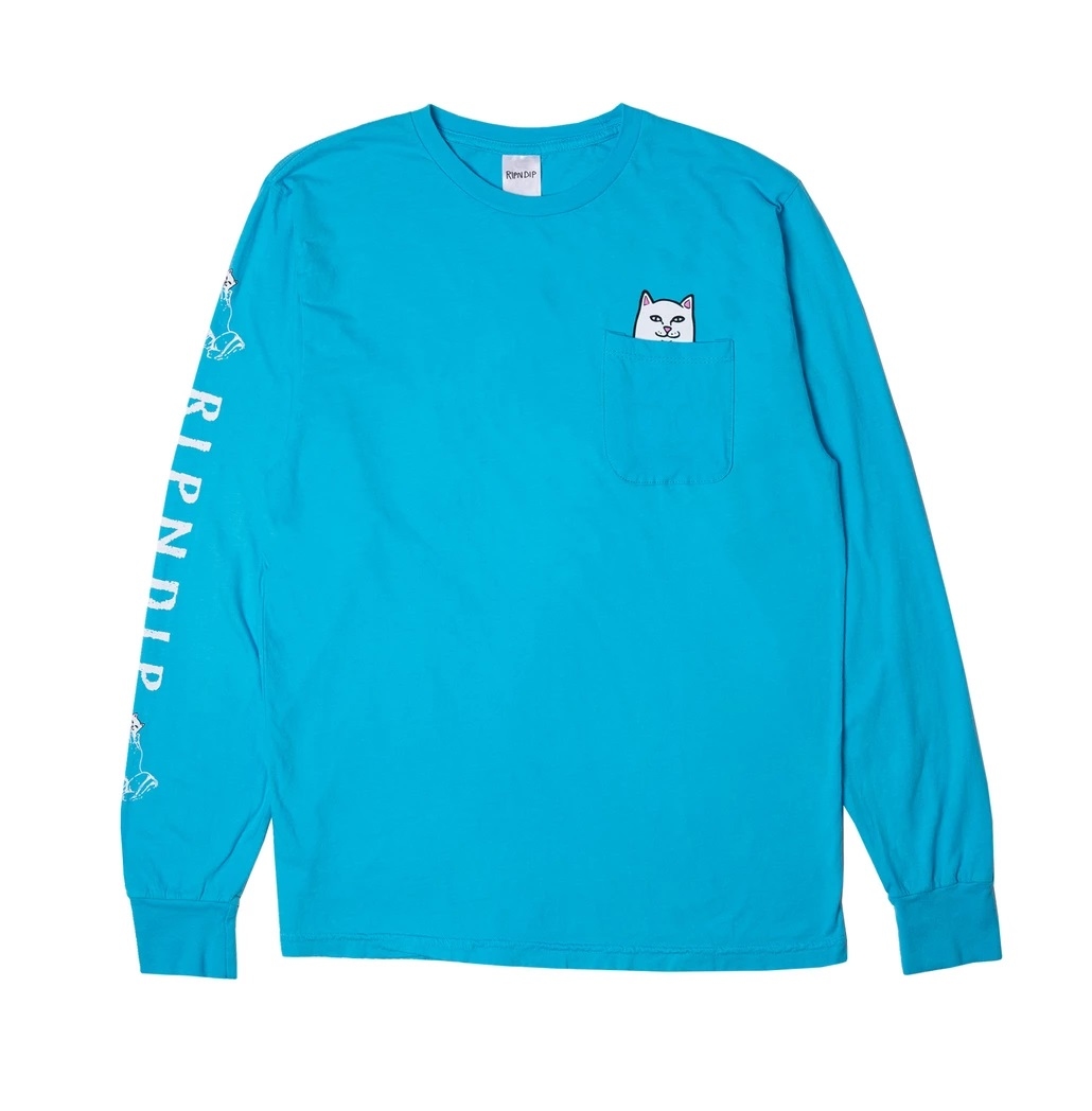 [現貨] RIPNDIP Lord Nermal L/S Tee (Blue)