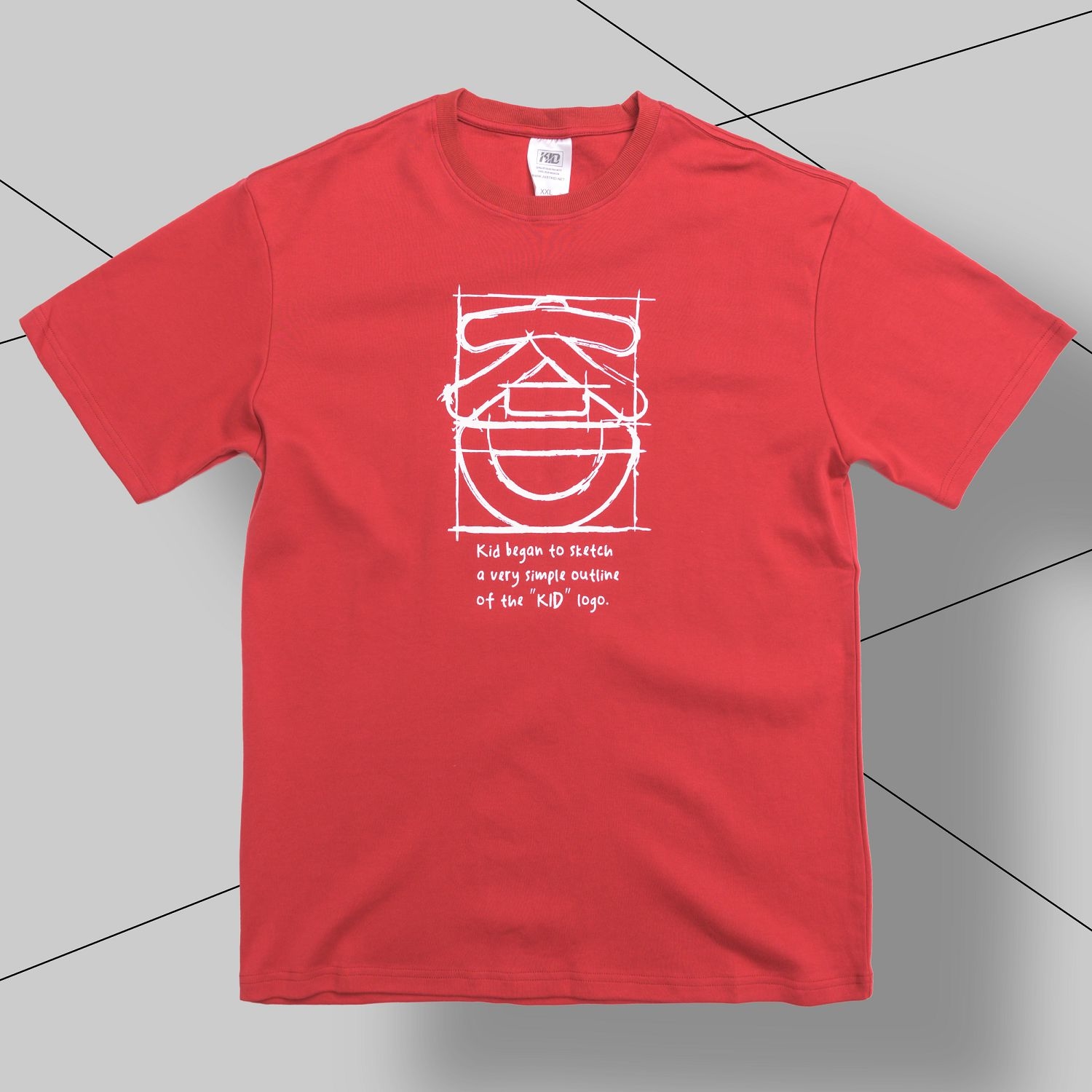 KID ® 草稿短T 紅