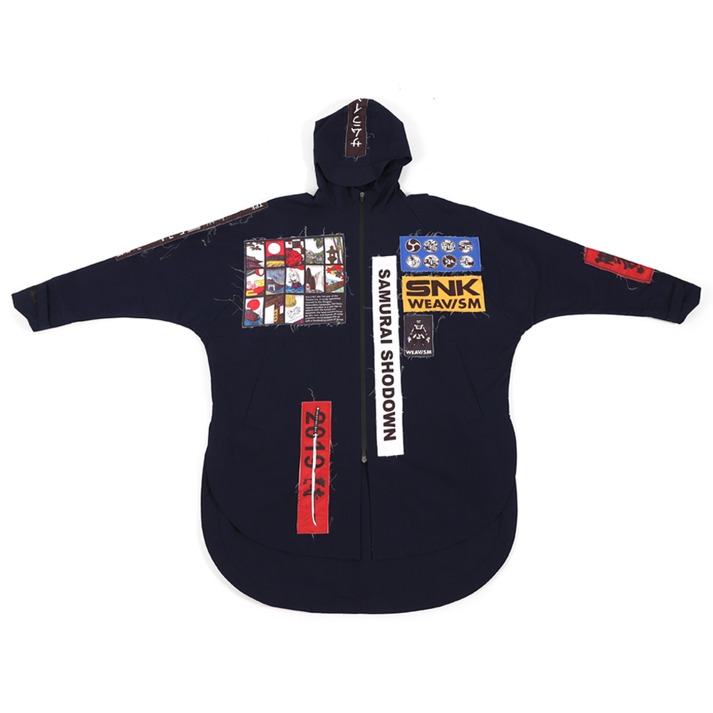 侍魂曉 防潑水風衣 (藍染)