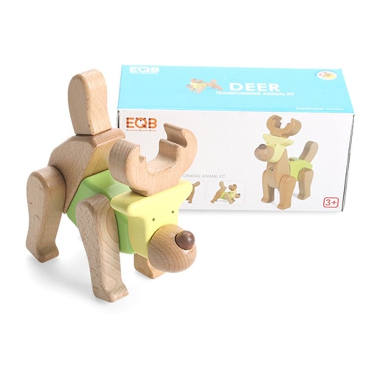 EQB 韓國益智旋轉積木 麋鹿