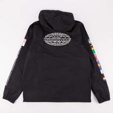 HUF World Tour Anorak Black