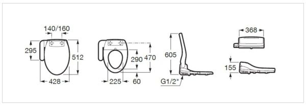 ROCA MULTICLEAN® BASIC 804013005 電子智能廁板 (加長型)