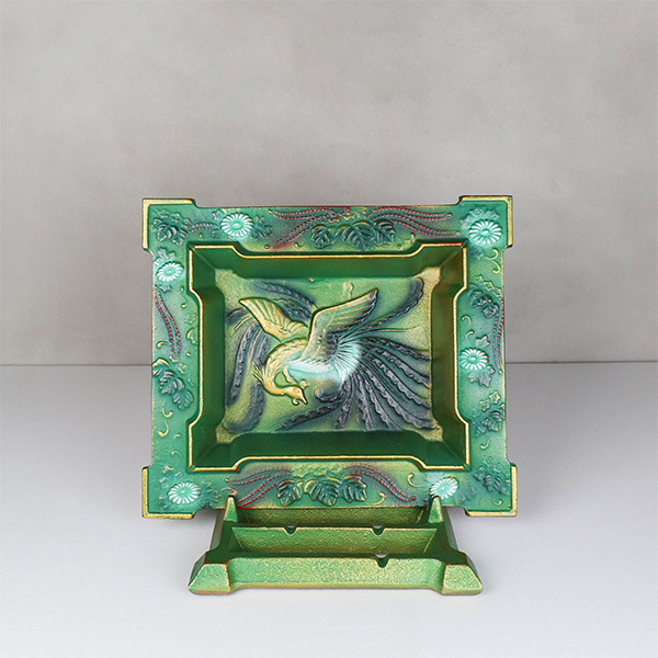 【南部鐵器】梧桐鳳凰 飾皿