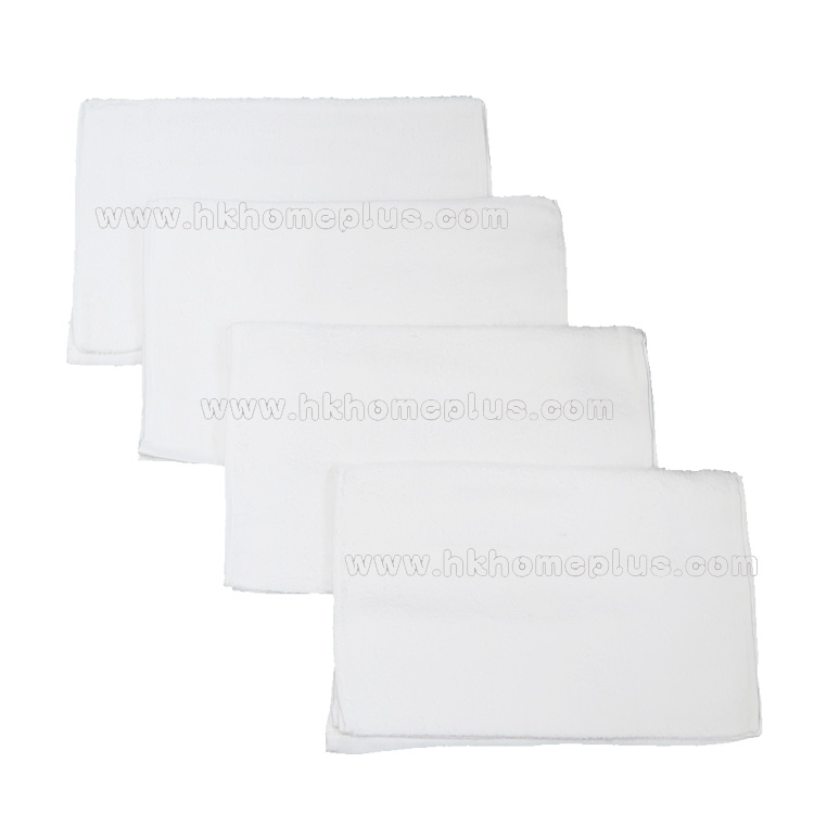 6條裝 厚身純白面巾 4130004