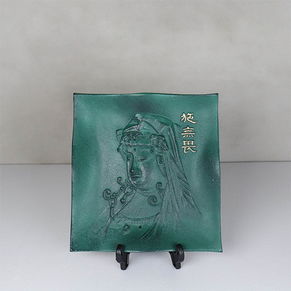 【南部鐵器】白衣觀音 飾皿