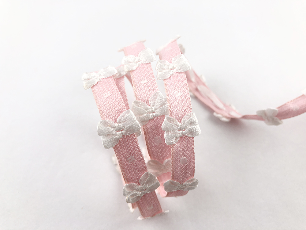 立體雙色蝴蝶結/花式針織