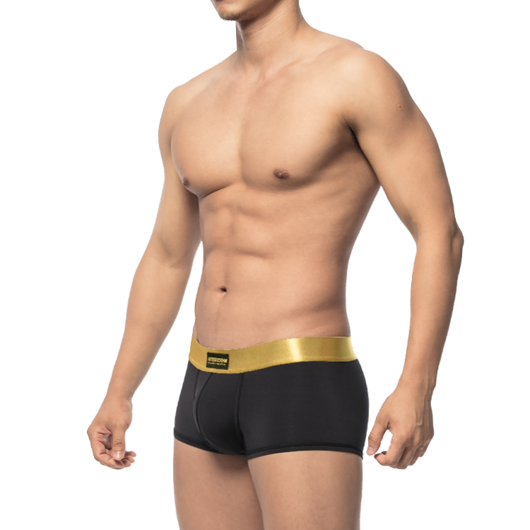 AttentionWear Gold Digger Trunks【Black】│Mens Underwear