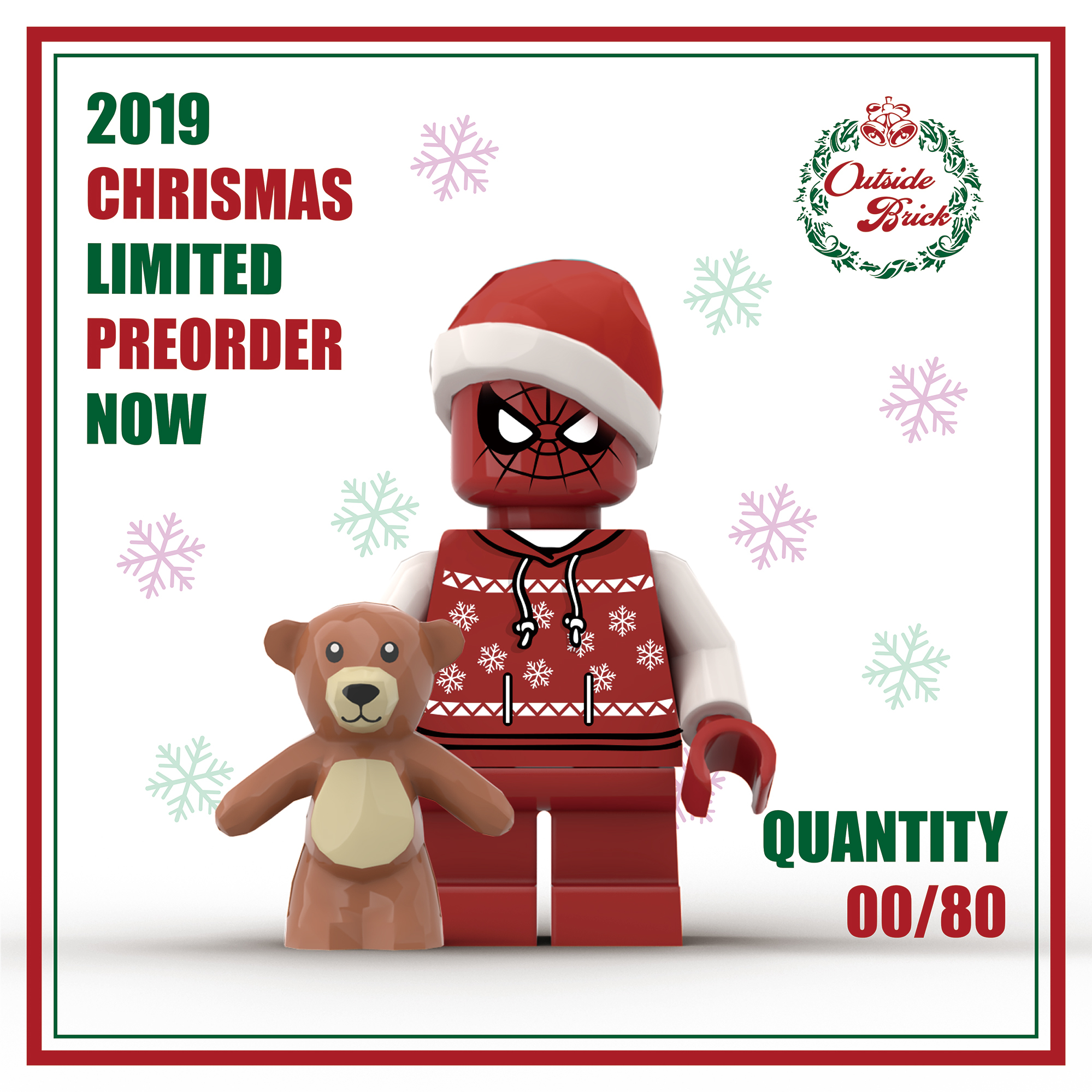 [Outsidebrick] 聖誕版 蜘蛛人+死侍