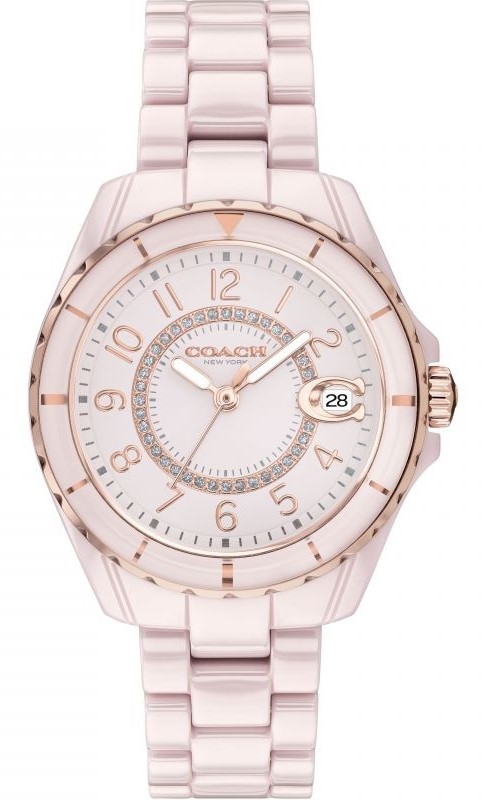萬年鐘錶 - COACH錶  女錶 陶瓷錶 14503463   表徑32MM
