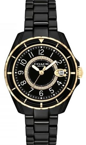 萬年鐘錶 - COACH錶  女錶 陶瓷錶   14503461   表徑32MM