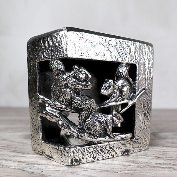 【大森孝志】森之聲松鼠 香立花器