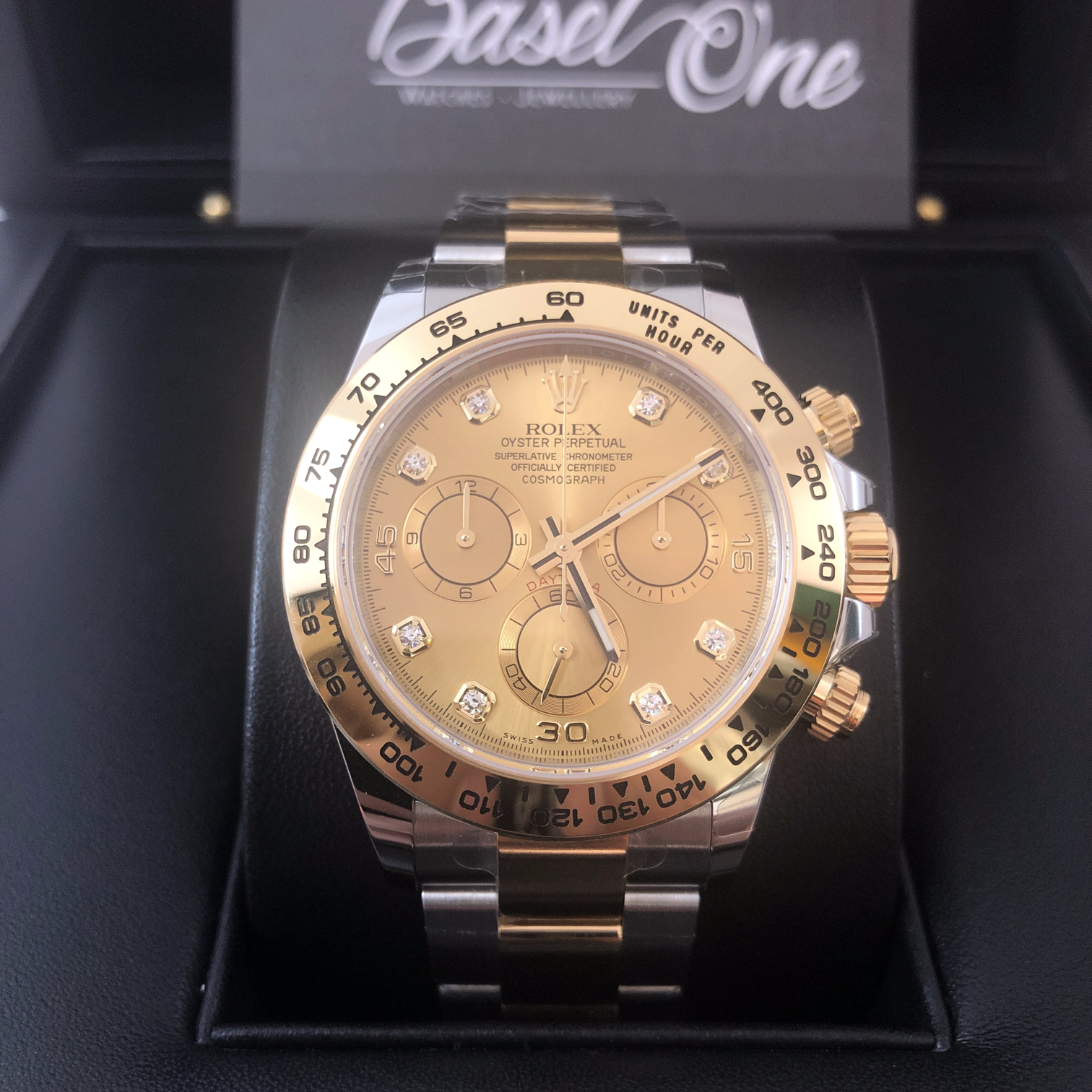 停產勞力士 116503g 116503 OYSTER PERPETUAL COSMOGRAPH DAYTONA GOLD AND STEEL champaign 40mm