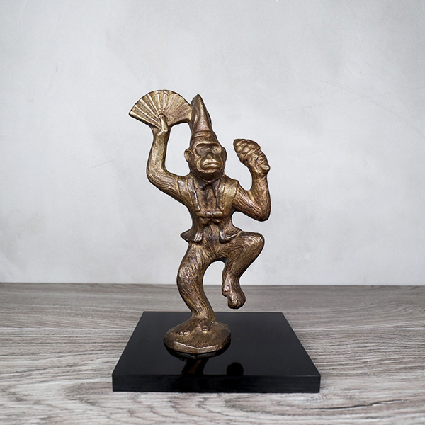 【村田宏】申猴 銅置物