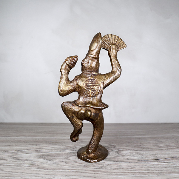 【村田宏】申猴 銅置物