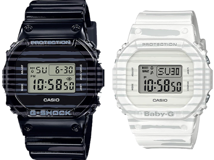 萬年鐘錶 - G-SHOCK * BABY-G  斑馬款   限定   情人對錶  SLV-19B-1