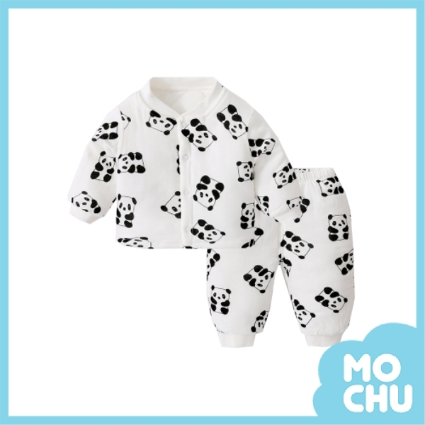 圓滾滾熊貓夾棉上衣-加厚款(現貨)