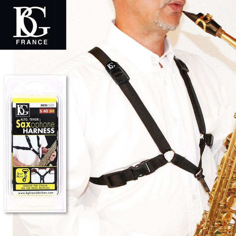 法國 BG S40SH 男用 雙背 薩克斯風吊帶 X型 (Alto.Tenor.Bariton) 3色