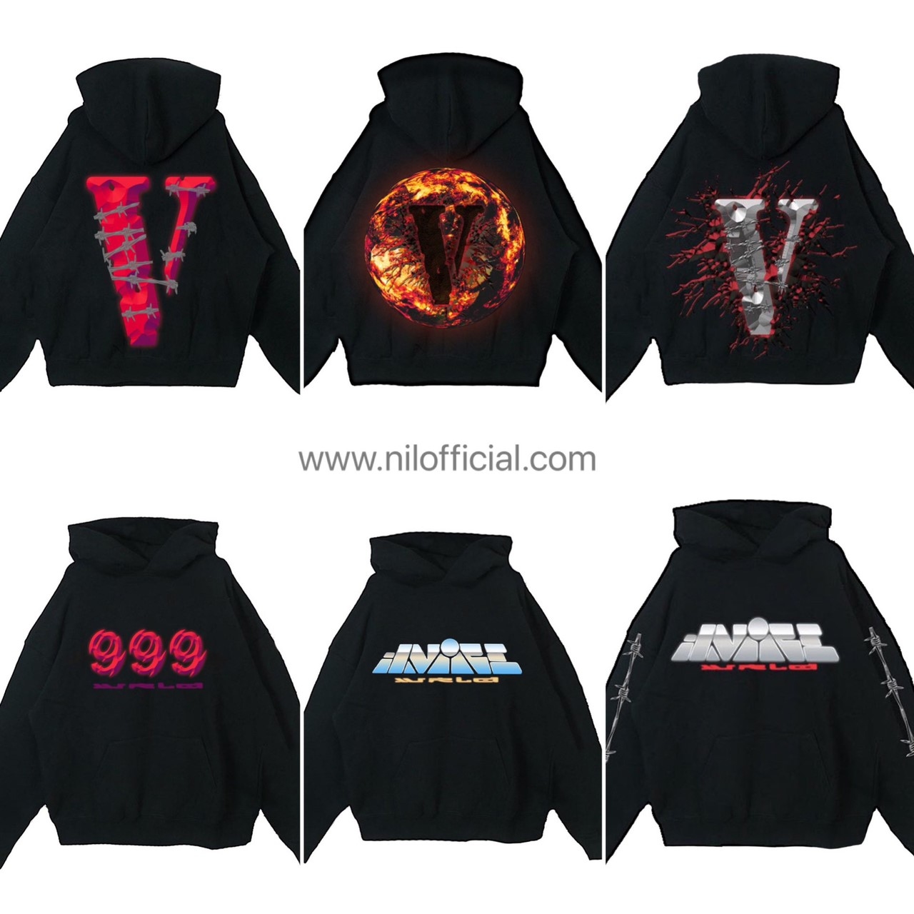 Vlone x Juice wrld 最新聯名 大V V字 帽T Hoodie