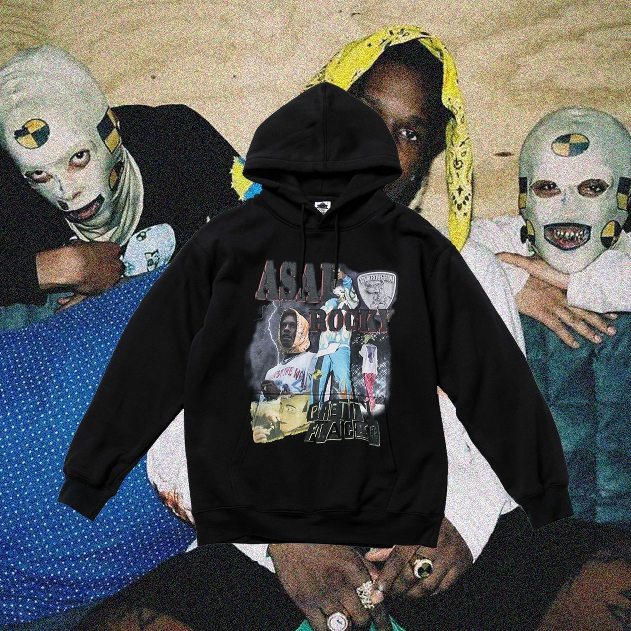 GHOST MADE ASAP ROCKY ‘‘ TESTING ’’ 肖像 短袖 短Tee 帽Tee