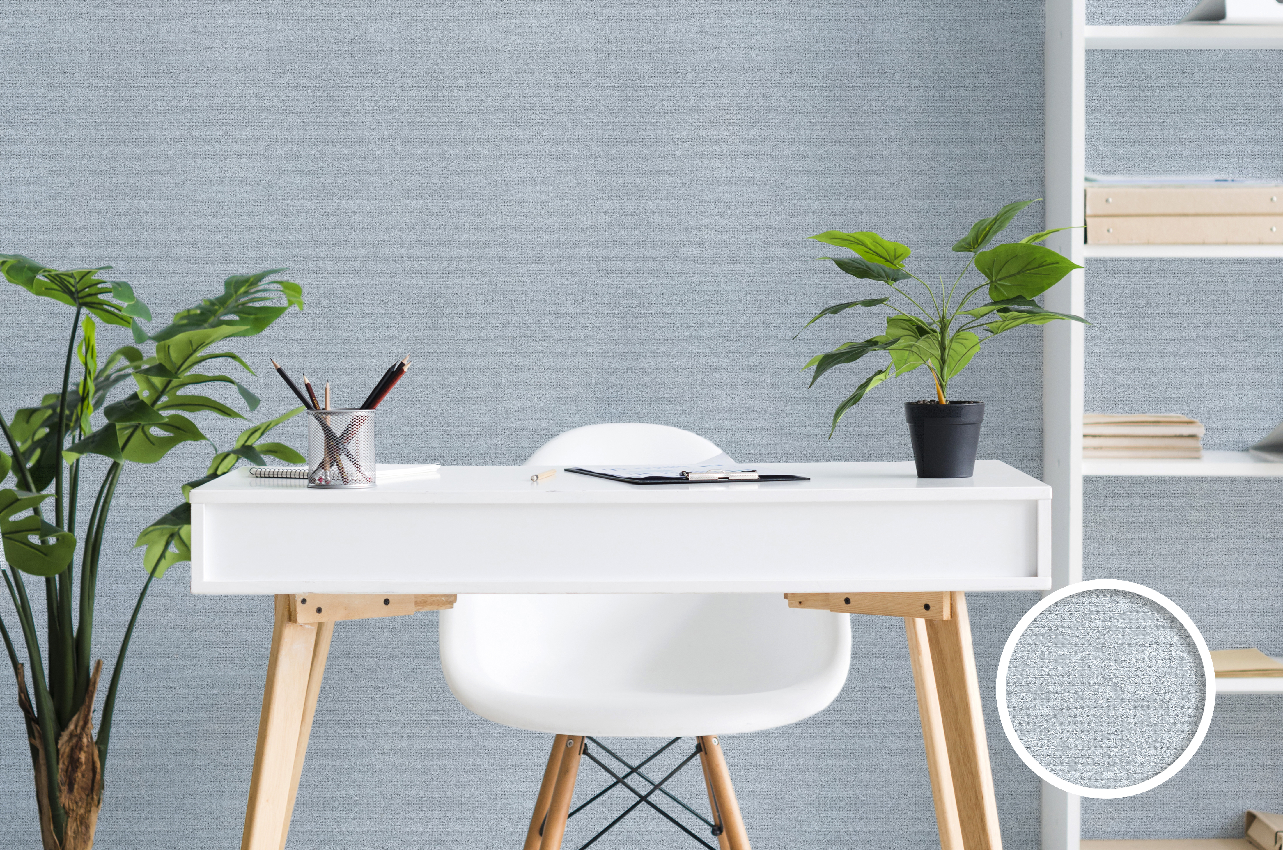 美牆貼貼//水色藍編織(5/10/20片裝)